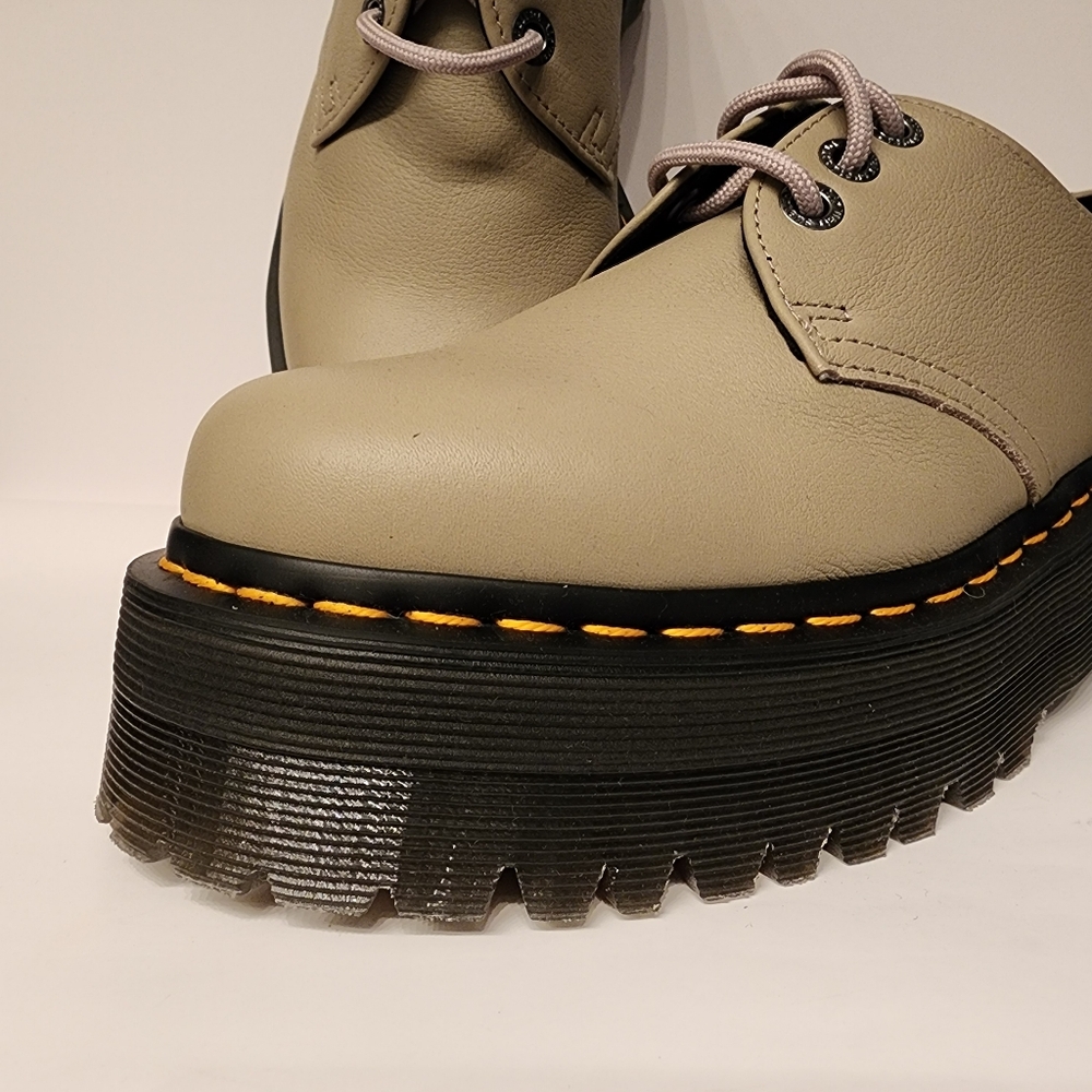 Dr. Martens Platforms1461 Quad II Platform Derby In Warmed Stone Unisex - Picture 7 of 16